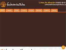 Tablet Screenshot of fundacionparatodos.com